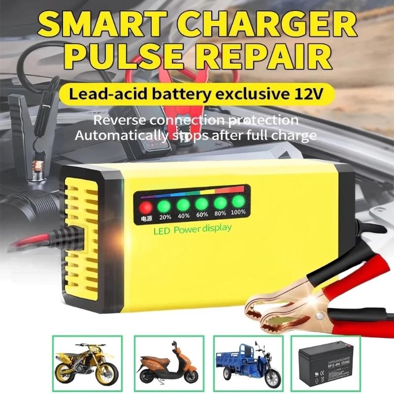 Car Charger - شاحن بطارية سيارة ذكي 12 فولت