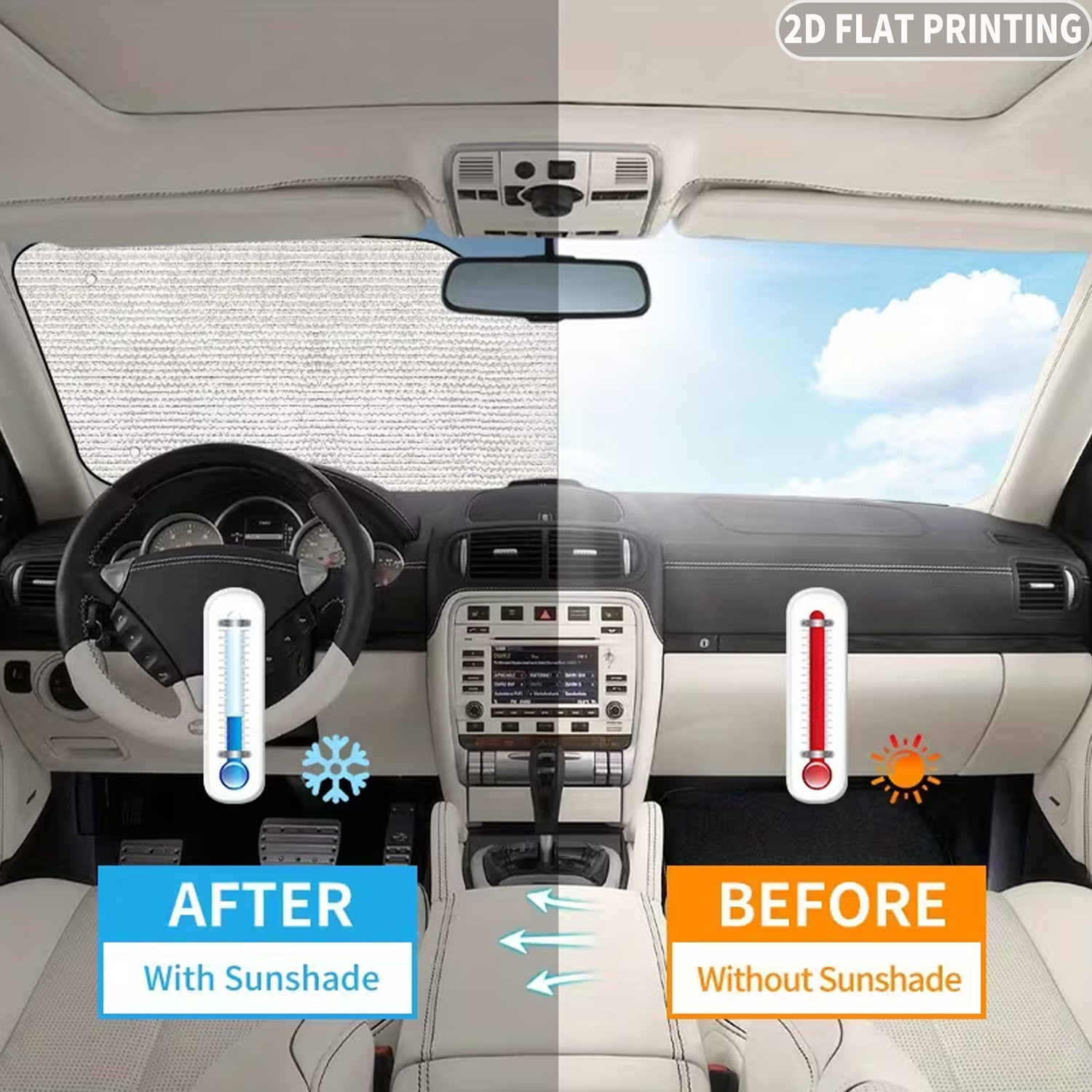 واقي شمس عالمي للزجاج الأمامي  - مراجعة Windshield Sun Shade وسعره