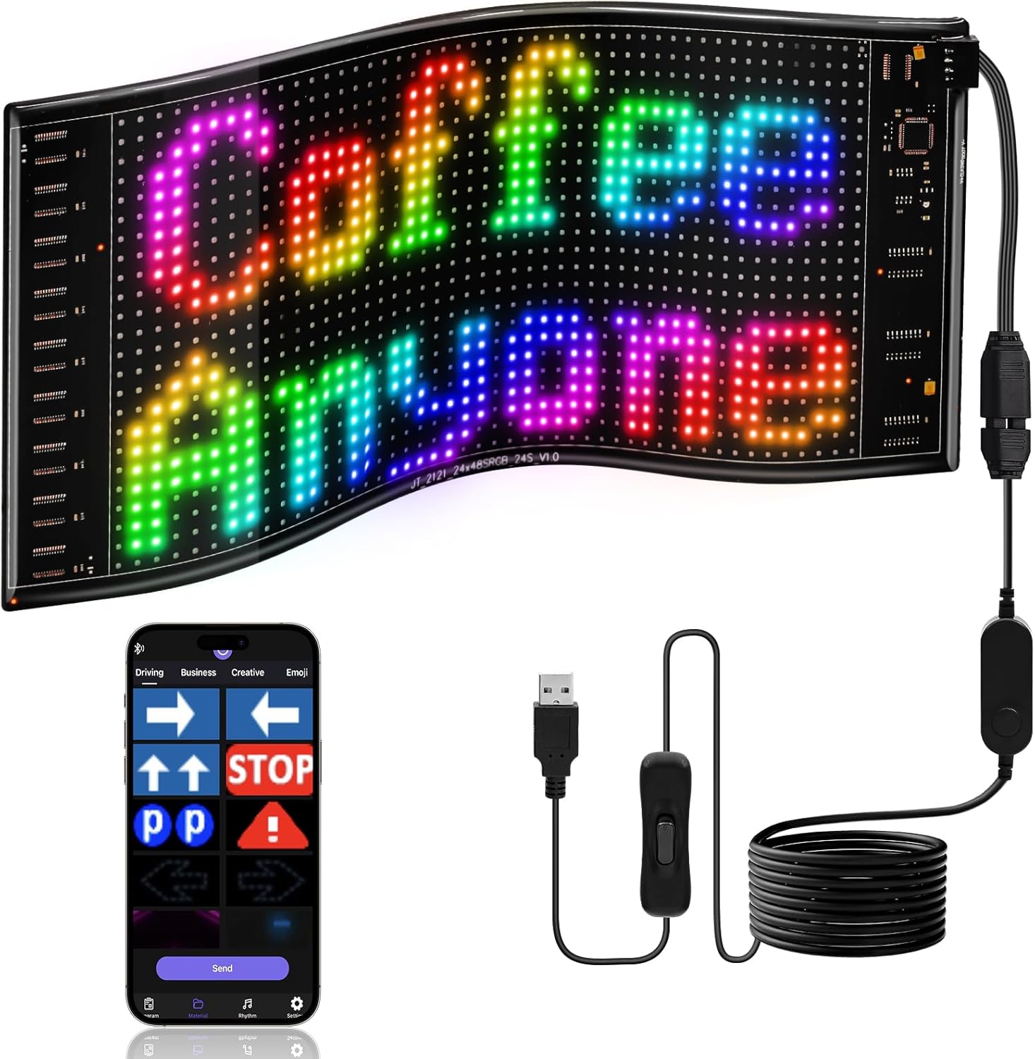 LED DIY مصفوفة بكسل لوحة Led ع - مراجعة Car Led Light وسعره