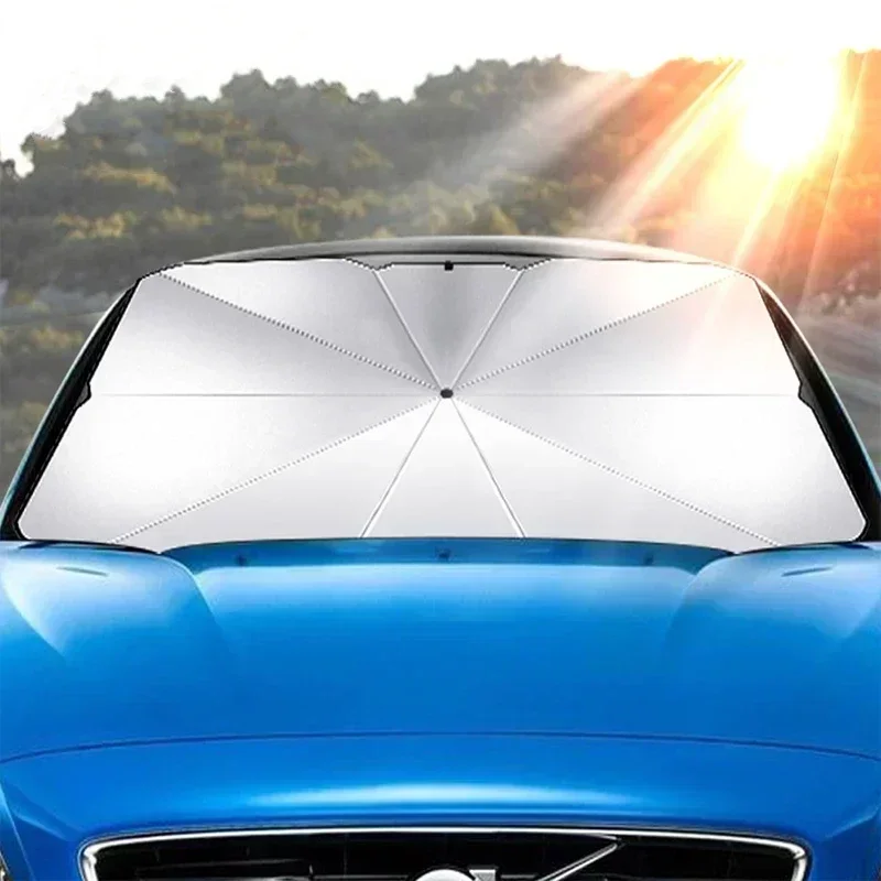 واقي شمس محمول للسيارة للزجاج  - مراجعة Windshield Sun Shade وسعره